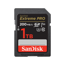 SanDisk Extreme Pro UHS-I SDXC 1TB Class 10 V30 (200MB/s) Memory Card